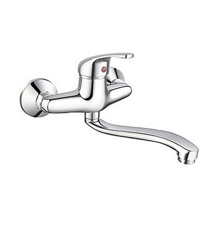 MONOCOMANDO LAVELLO A MURO SERIE DELFINA Cromo