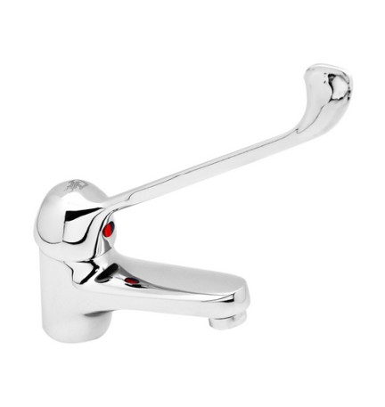 MONOCOMANDO LAVABO CON LEVA CLINICA SERIE INES (Hydrall) Cromo