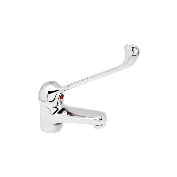 MONOCOMANDO LAVABO CON LEVA CLINICA SERIE INES (Hydrall) Cromo