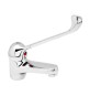 MONOCOMANDO LAVABO CON LEVA CLINICA SERIE INES (Hydrall) Cromo