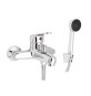 MONOCOMANDO VASCA CON DUPLEX SERIE INES (HydrAll) Cromo