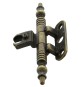 CERNIERA P/MOBILI A0114 BRONZO ANTIC 46X14 MM*