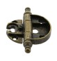 CERNIERA P/MOBILI A0056 BRONZO ANTIC 35X18 MM*