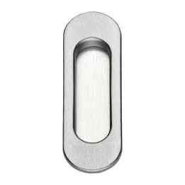 MANIGLIA OVALE P/PORTA SCORR S/FORO OTT CRO SAT