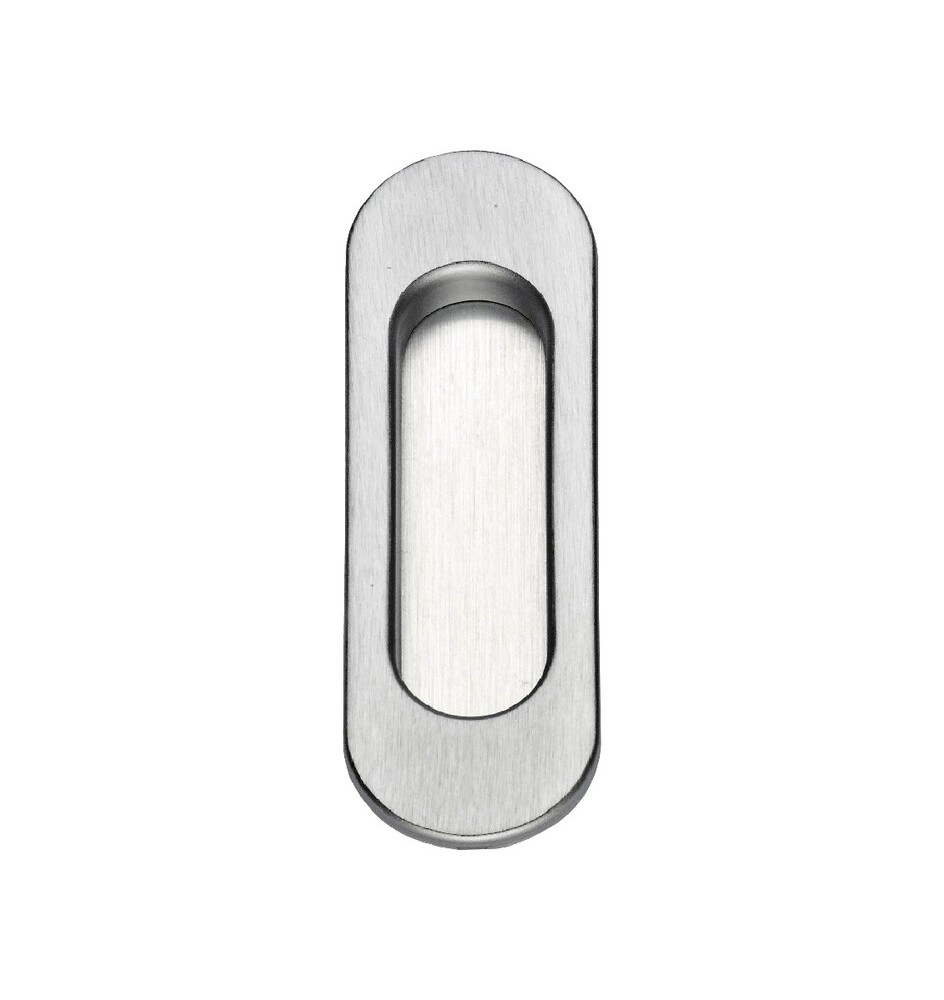MANIGLIA OVALE P/PORTA SCORR S/FORO OTT CRO SAT