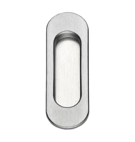 MANIGLIA OVALE P/PORTA SCORR S/FORO OTT CRO SAT