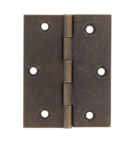 CERNIERA FRESATA PIANA OTTONE BRONZ 70X55 MM