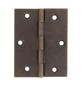 CERNIERA FRESATA PIANA OTTONE BRONZ 70X55 MM