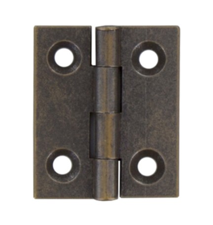 CERNIERA FRESATA PIANA OTTONE BRONZ 30X25 MM