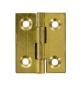 CERNIERA FRESATA PIANA OTTONE SATIN 30X25 MM