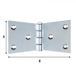 CERNIERA CODA DI RONDINE 4 FORI 110X55 MM