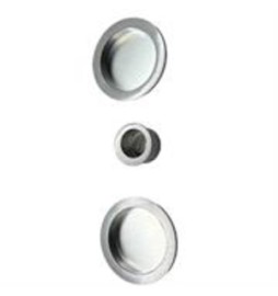 KIT MANIGLIE TONDO CIECO PORTE SCORREVOLI CROMO