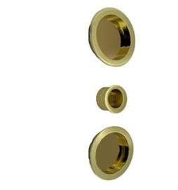 KIT MANIGLIE TONDO CIECO PORTE SCORREVOLI ORO