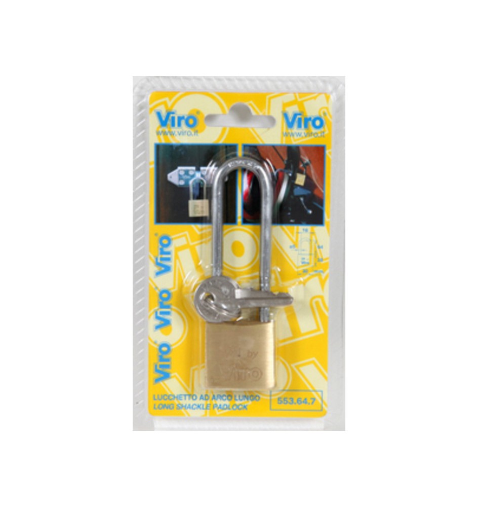 VIRO BL 555.49.7 LUCCHETTO FAI ARCO LUNGO 50MM OTT