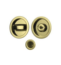 KIT MANIGLIE TONDO PORTA SCORR ORO