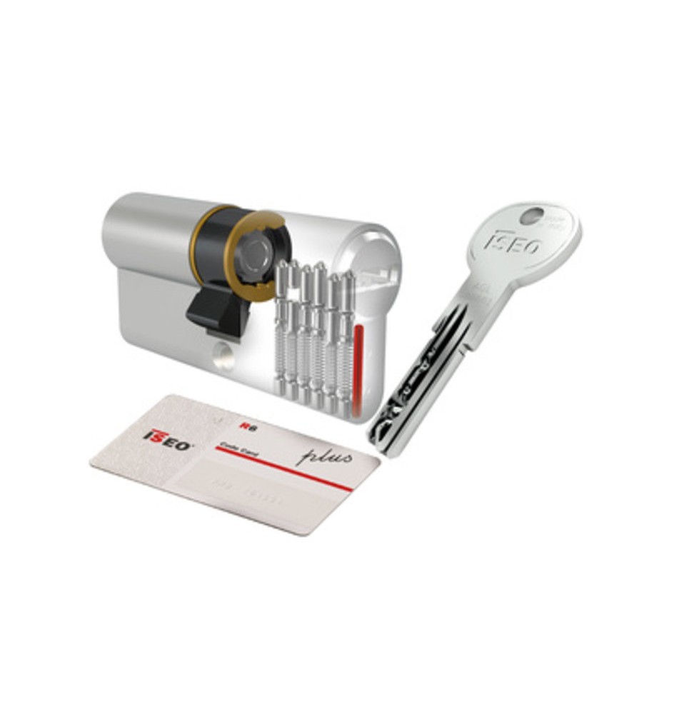 ISEO R6 PLUS CILINDRO SAGOMATO 30-40 NICHELATO C/5CH+1
