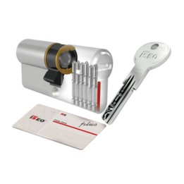 ISEO R6 PLUS CILINDRO SAGOMATO 30-50 NICHELATO C/5CH+1