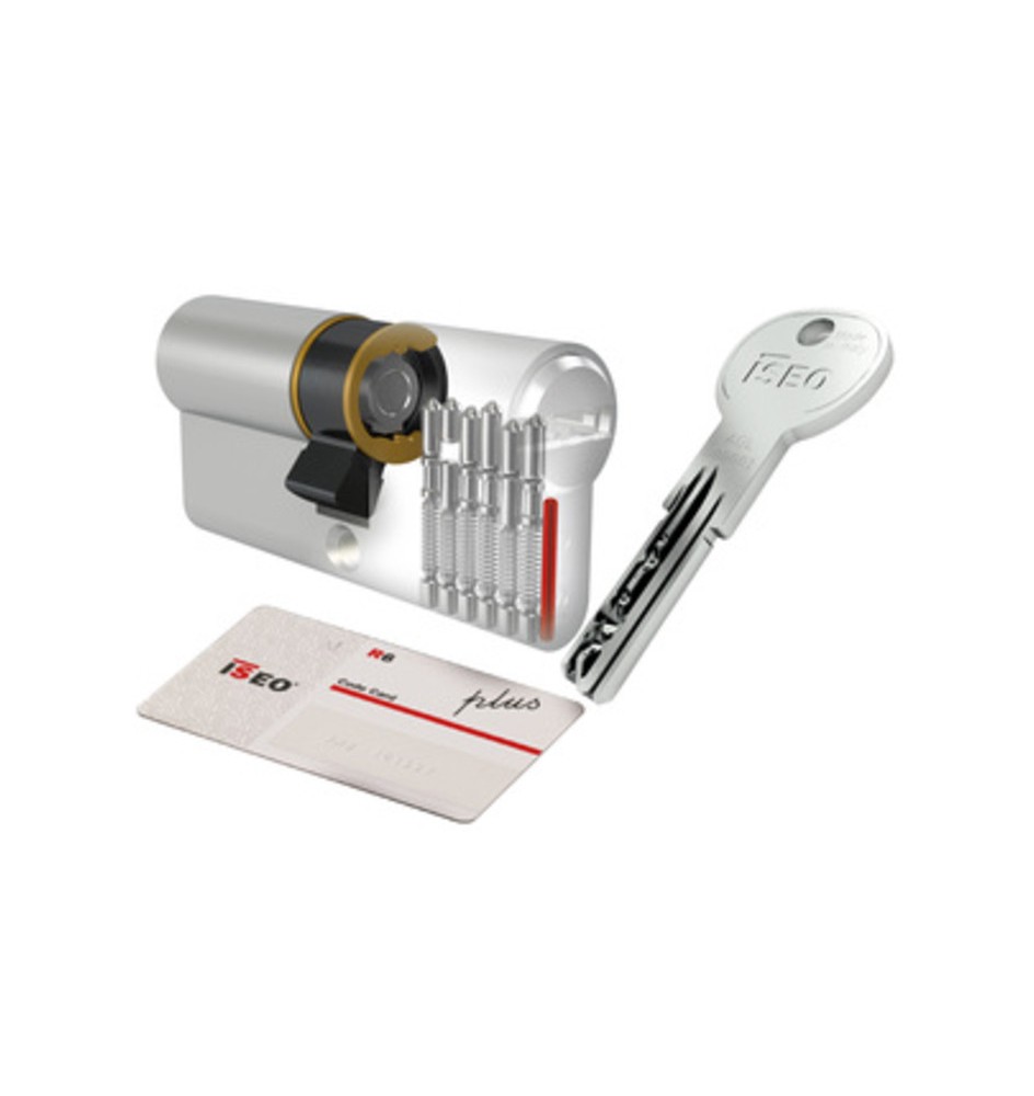 ISEO R6 PLUS CILINDRO SAGOMATO 40-60 NICHELATO C/5CH+1