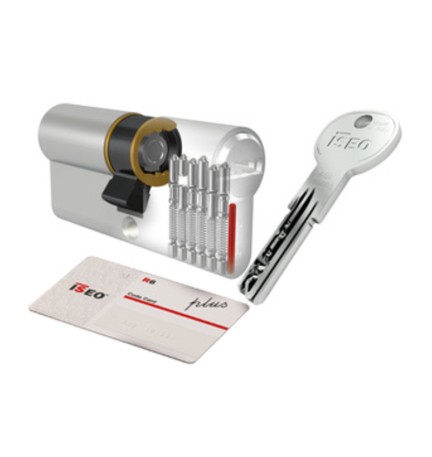 ISEO R6 PLUS CILINDRO SAGOMATO 40-80 NICHELATO C/5CH+1