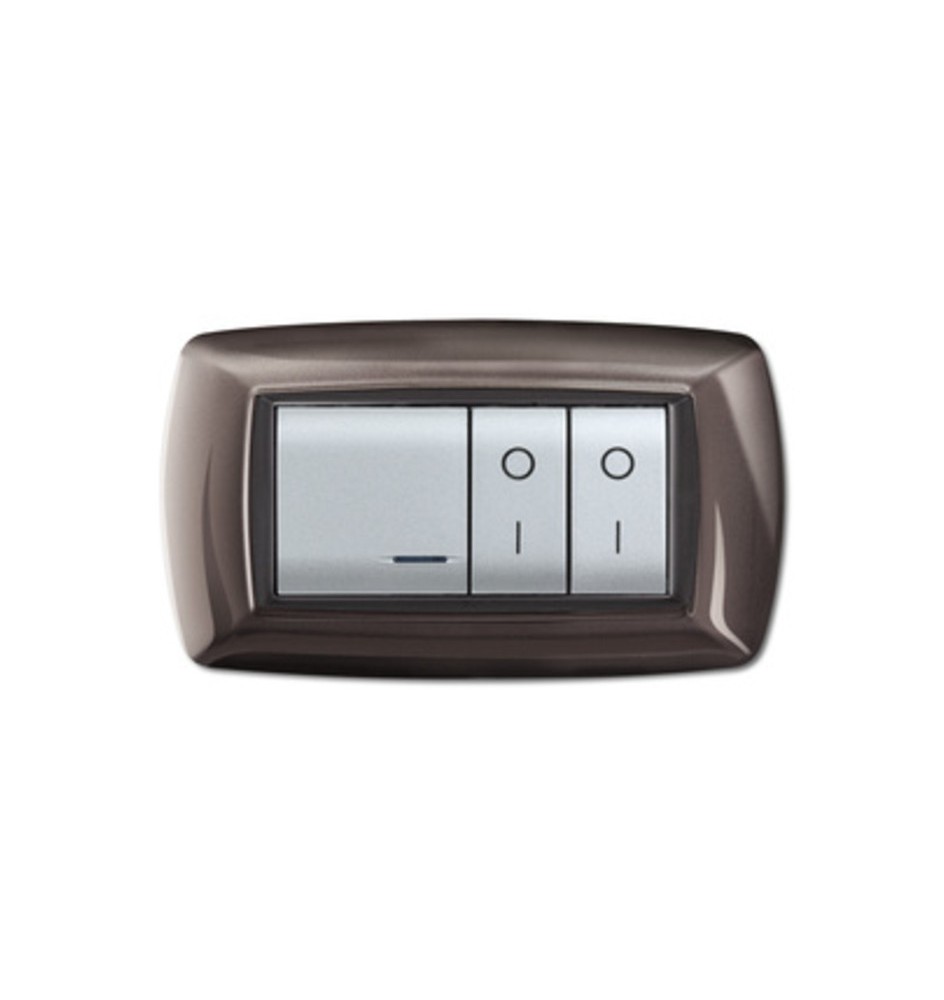 PLACCA LIFE LIVING PLAST ALLUMINIO NOTTE 4P