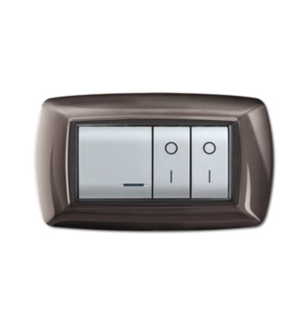 PLACCA LIFE LIVING PLAST ALLUMINIO NOTTE 4P