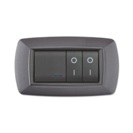 PLACCA LIFE LIVING PLAST GRIGIO CHIARO VULCAN 4P