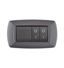 PLACCA LIFE LIVING PLAST GRIGIO CHIARO VULCAN 4P