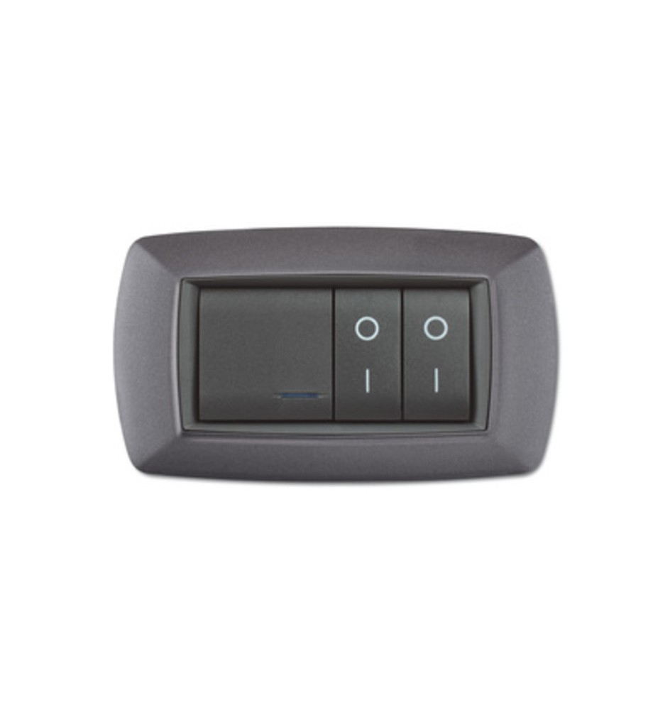 PLACCA LIFE LIVING PLAST GRIGIO CHIARO VULCAN 4P