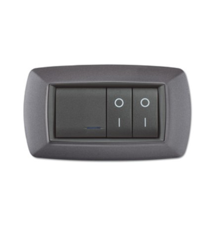 PLACCA LIFE LIVING PLAST GRIGIO CHIARO VULCAN 4P