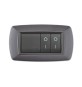 PLACCA LIFE LIVING PLAST GRIGIO CHIARO VULCAN 4P