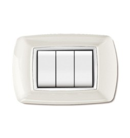 PLACCA LIFE LIVING PLAST BIANCO 3P CORNICE BIANCO