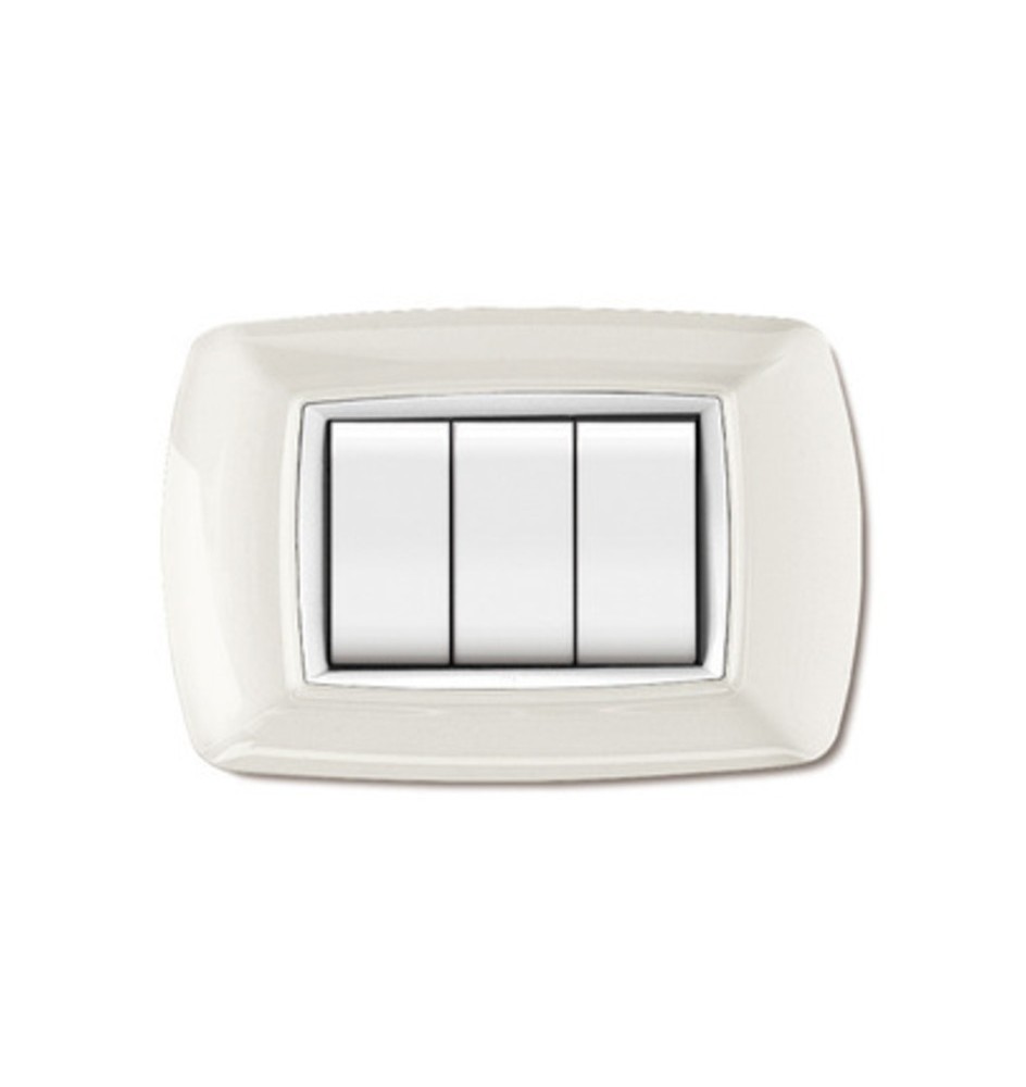 PLACCA LIFE LIVING PLAST BIANCO 3P CORNICE BIANCO