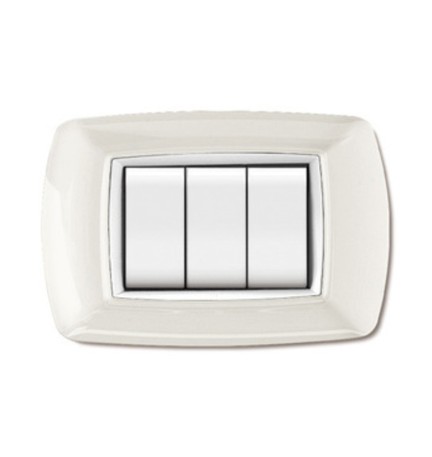 PLACCA LIFE LIVING PLAST BIANCO 3P CORNICE BIANCO