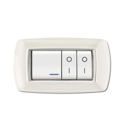 PLACCA LIFE LIVING PLAST BIANCO 4P CORNICE BIANCO
