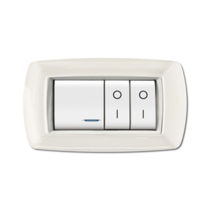PLACCA LIFE LIVING PLAST BIANCO 4P CORNICE BIANCO