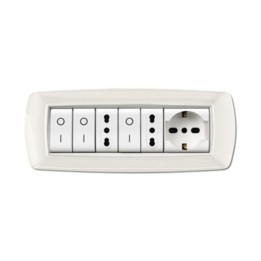 PLACCA LIFE LIVING PLAST BIANCO 7P CORNICE BIANCO