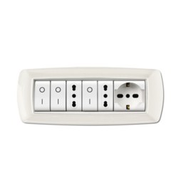 PLACCA LIFE LIVING PLAST BIANCO 7P CORNICE BIANCO