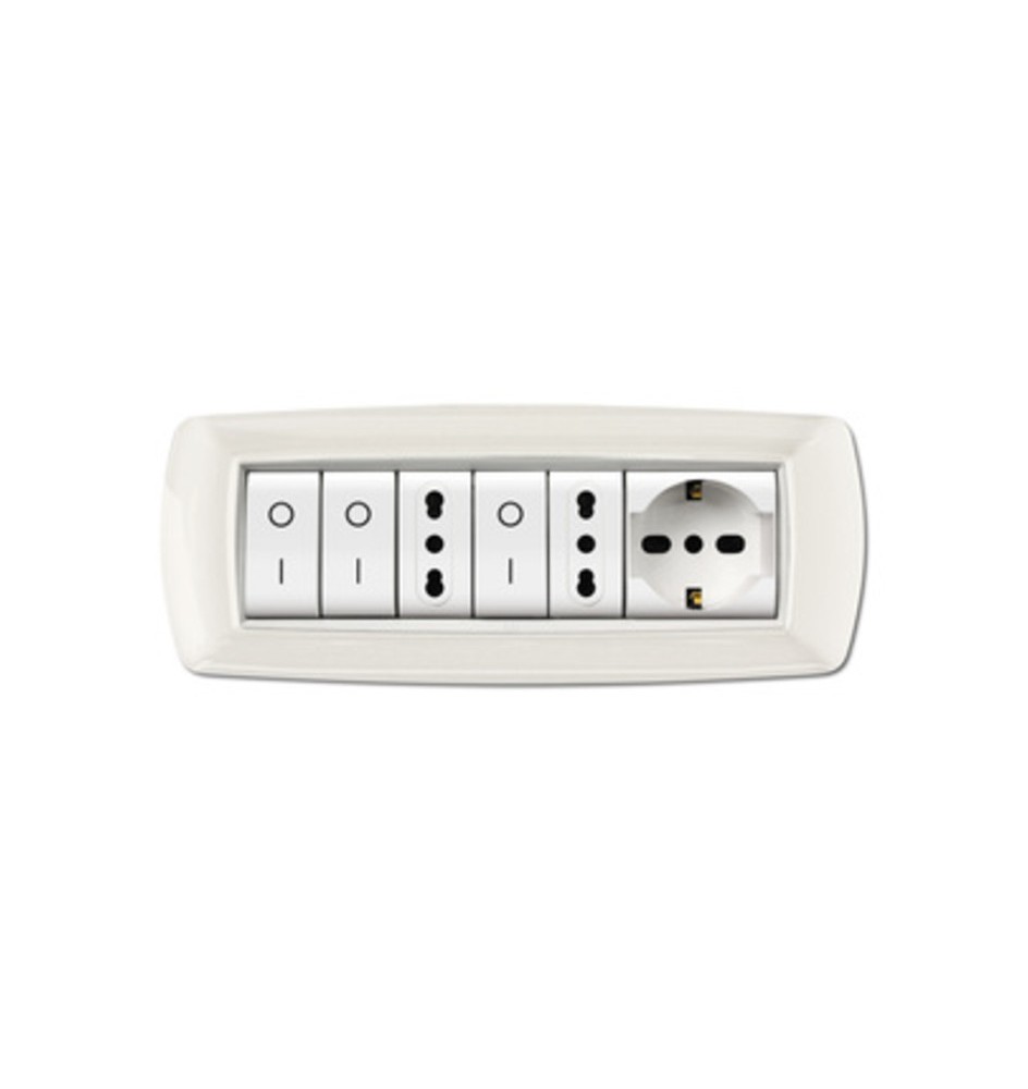 PLACCA LIFE LIVING PLAST BIANCO 7P CORNICE BIANCO