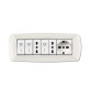 PLACCA LIFE LIVING PLAST BIANCO 7P CORNICE BIANCO