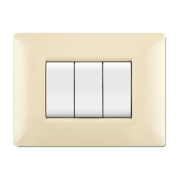 PLACCA LIFE Q LIVING PLAST AVORIO 7P
