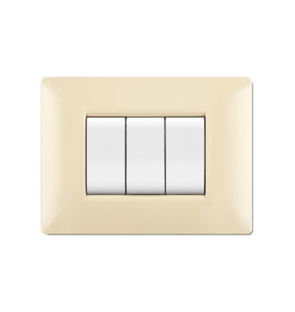 PLACCA LIFE Q LIVING PLAST AVORIO 7P