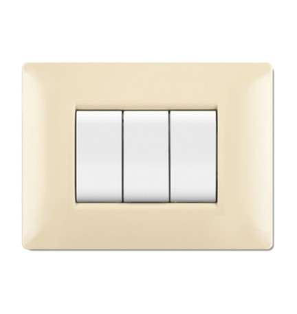 PLACCA LIFE Q LIVING PLAST AVORIO 7P