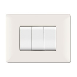 PLACCA LIFE Q LIVING PLAST BIANCO 3P