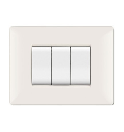 PLACCA LIFE Q LIVING PLAST BIANCO 3P