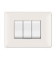 PLACCA LIFE Q LIVING PLAST BIANCO 3P