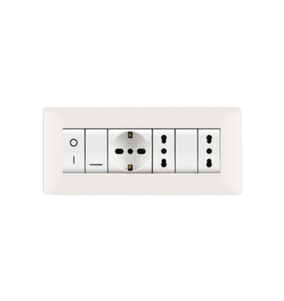PLACCA LIFE Q LIVING PLAST BIANCO 7P
