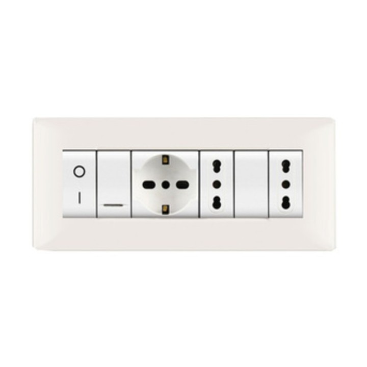 PLACCA LIFE Q LIVING PLAST BIANCO 7P