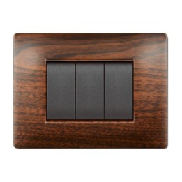 PLACCA LIFE Q LIVING PLAST LEGNO SCURO 4P