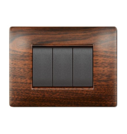 PLACCA LIFE Q LIVING PLAST LEGNO SCURO 4P