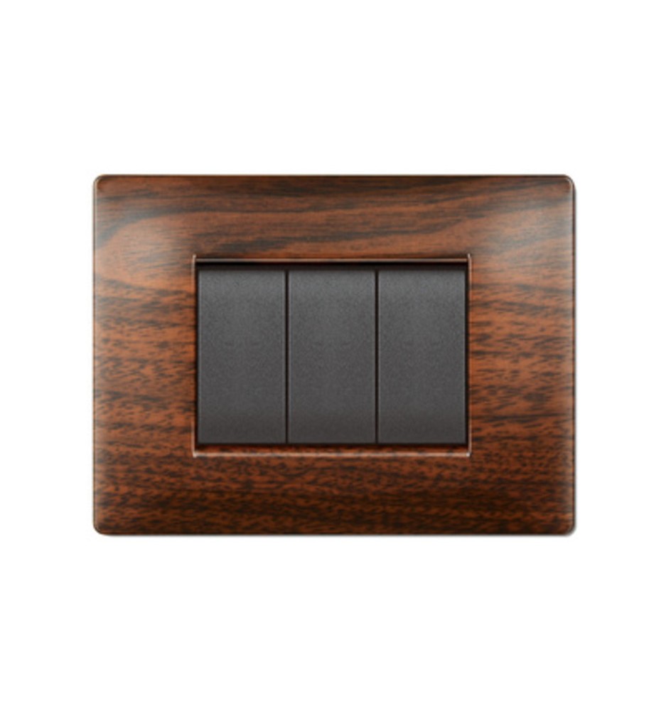 PLACCA LIFE Q LIVING PLAST LEGNO SCURO 7P